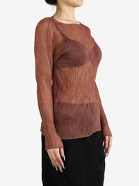 ISSEY MIYAKE - Women Chiffon Twist 2 Shirt