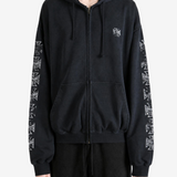 VETEMENTS - Men Biker Cross Sleeves Zip-Up Hoodie
