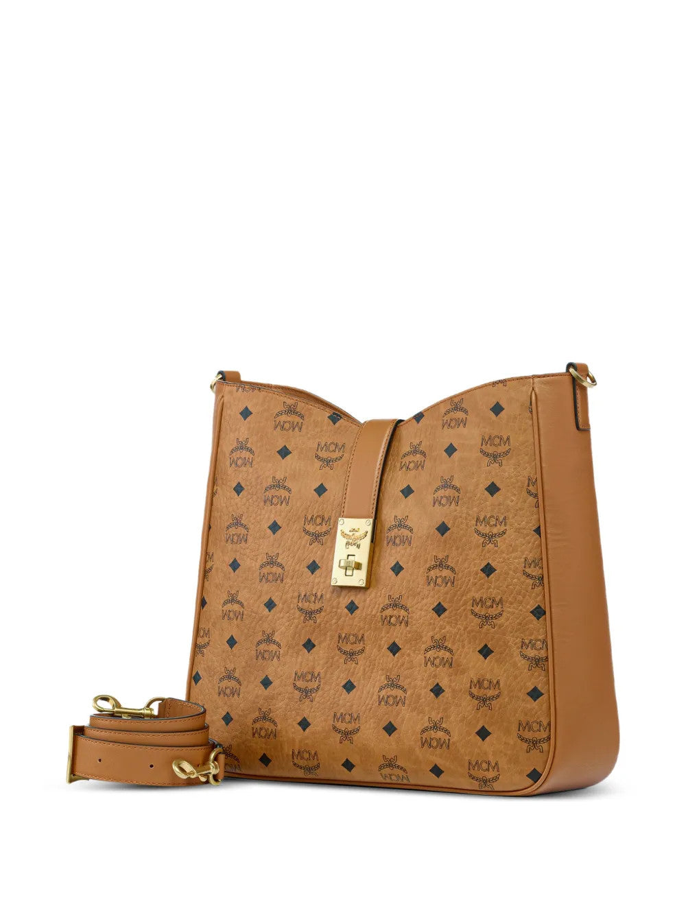 Tan bag, front view