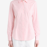 Pink shirt, full body view