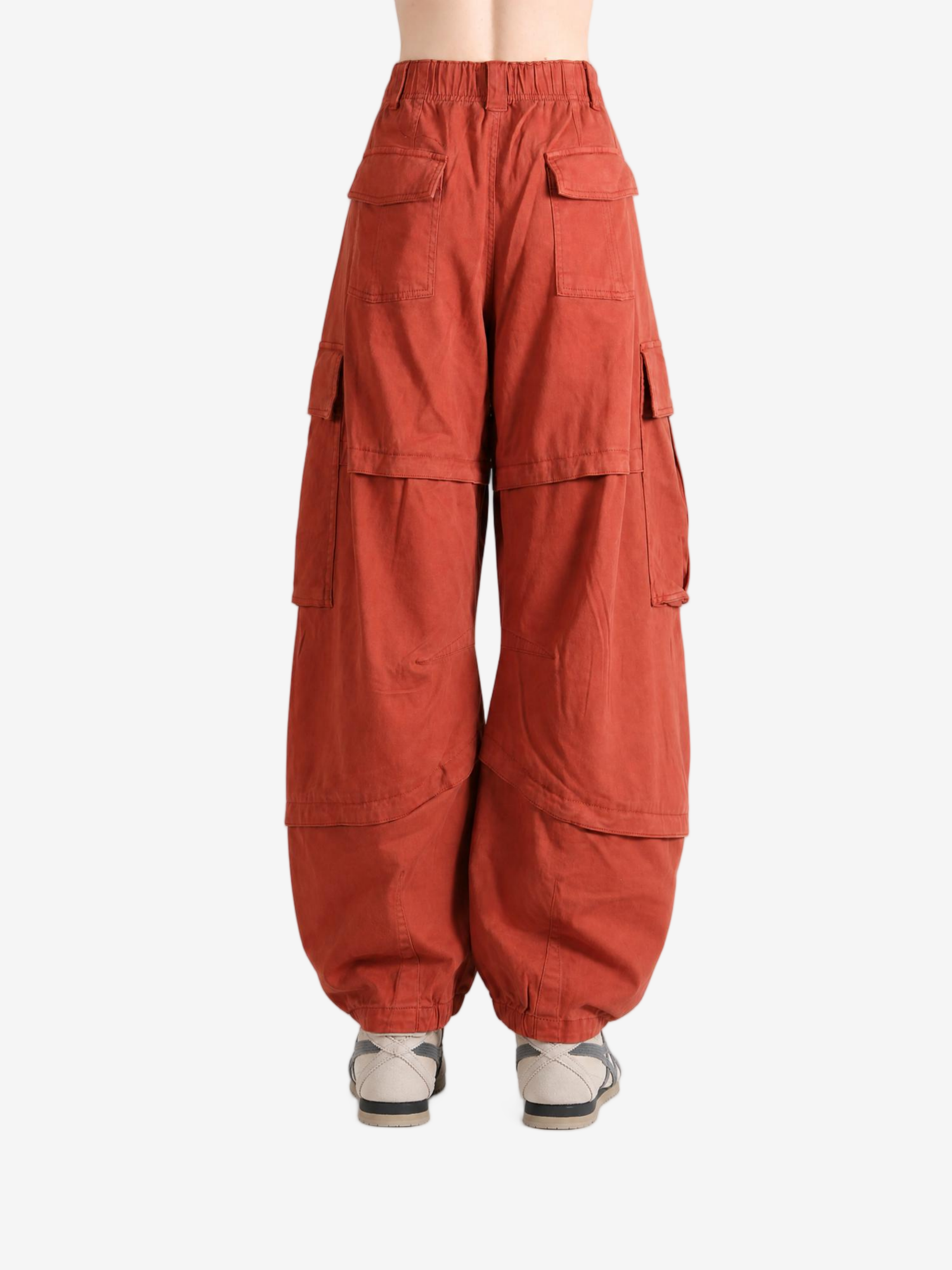 Orange pants, front view