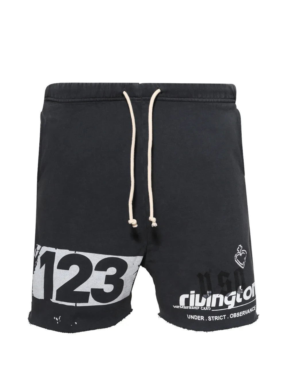 Black shorts, front view