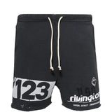 Black shorts, front view