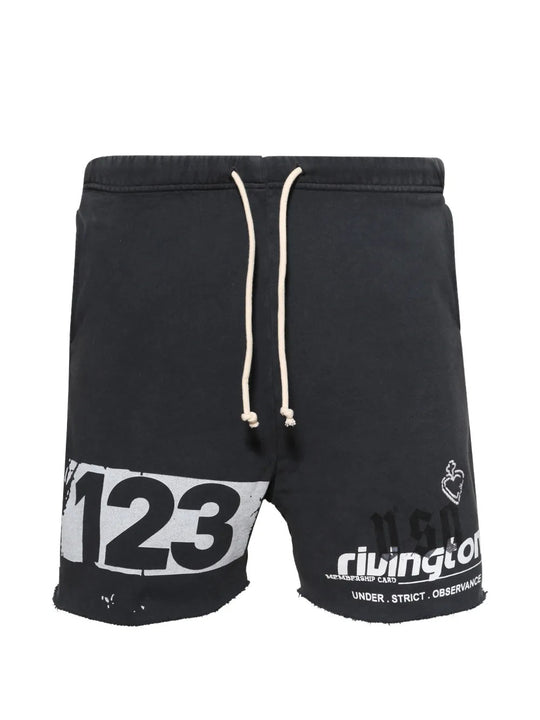 Black shorts, front view