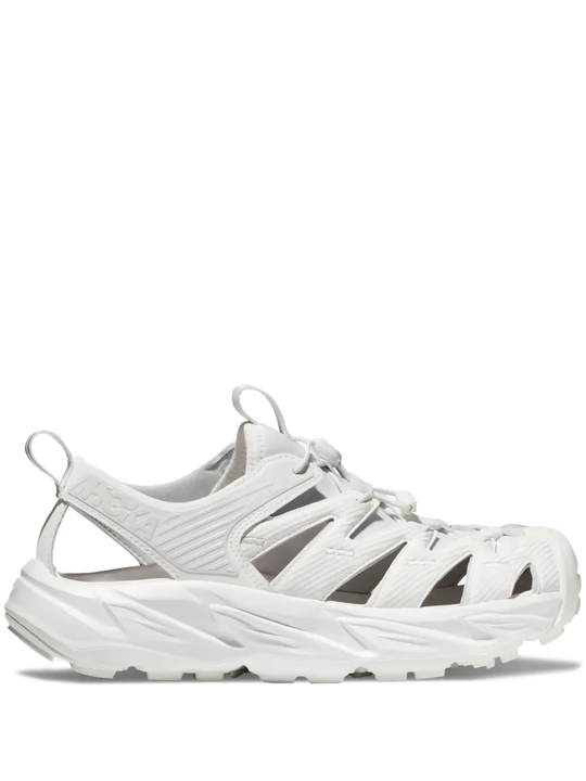 White sandals, front view