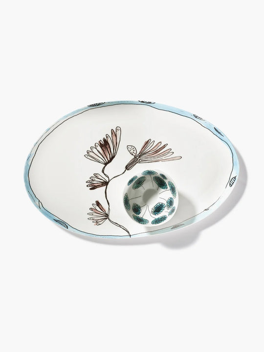 Blue plate,front view