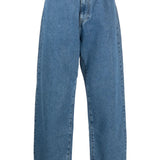 Blue jeans, front view