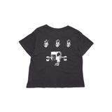 Black t-shirt, back view
