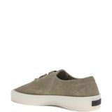 Grey shoes, back view