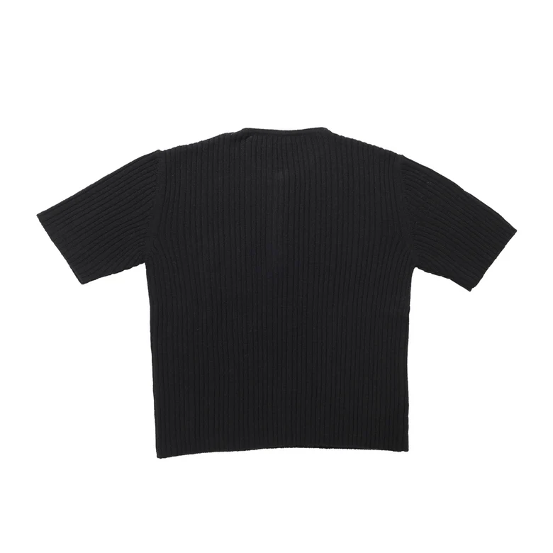 Black knitwear, front view