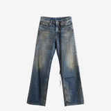 Blue pants, front view