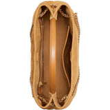 Tan bag, front view