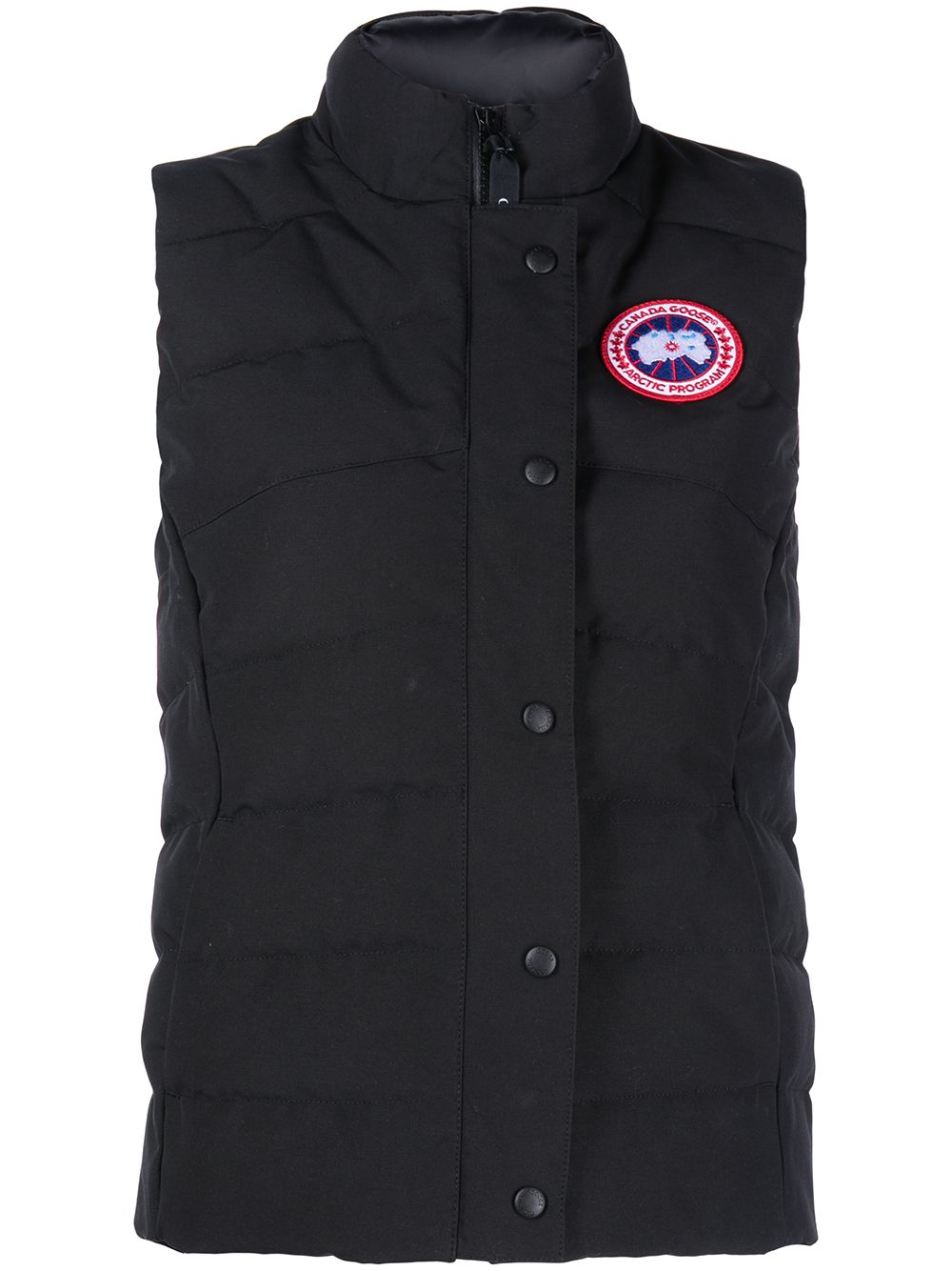 Black vest, front view
