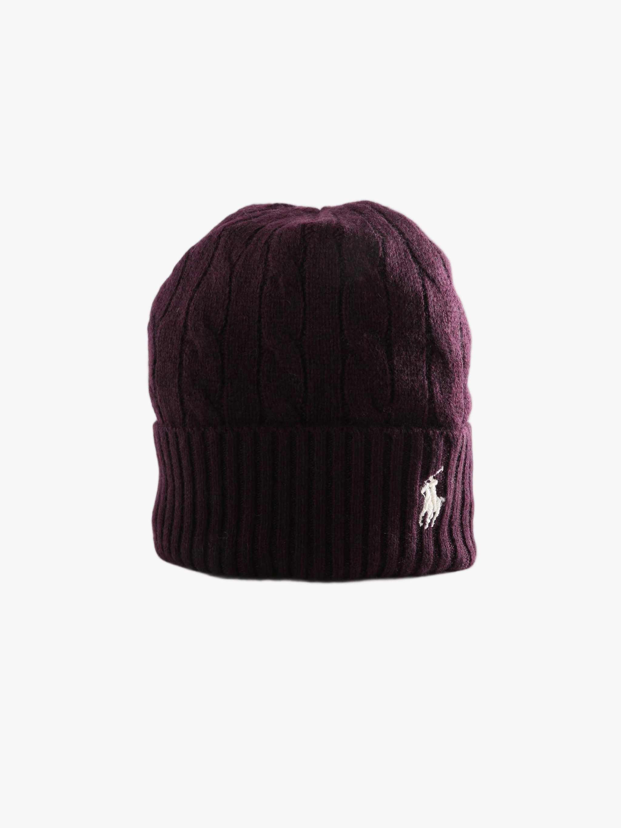 Purple hat, front view