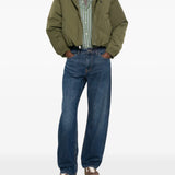 Green jacket, full body view