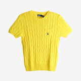 Yellow sweater, front view
