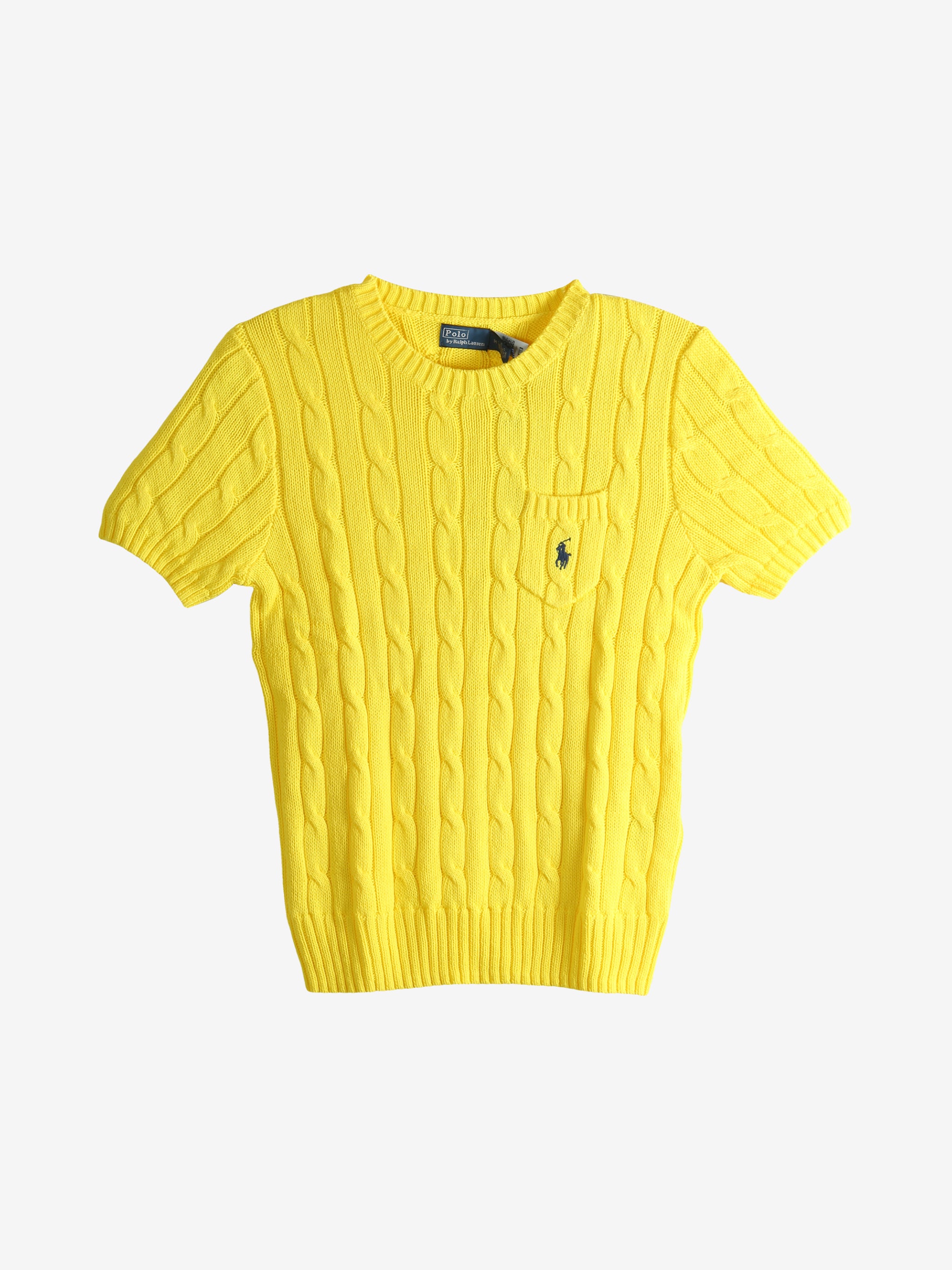 Yellow sweater, front view
