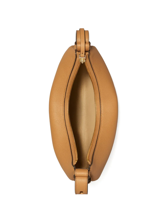 Tan bag, up view