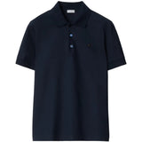 Navy polo, front view