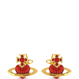 Yellow earrings, front view