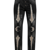 black jeans, front view