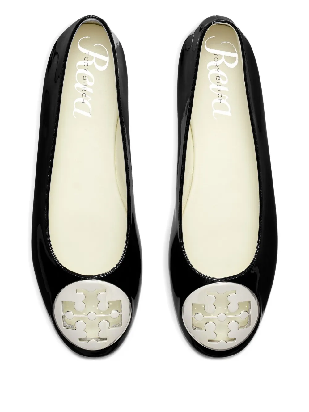Black flat shoe,top view