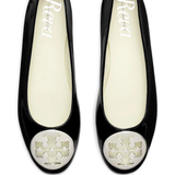 Black flat shoe,top view
