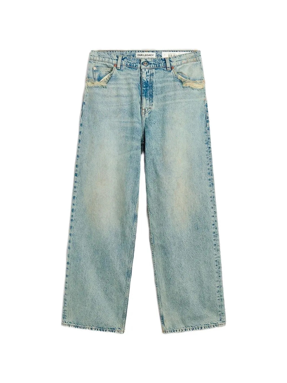 Blue jeans, front view