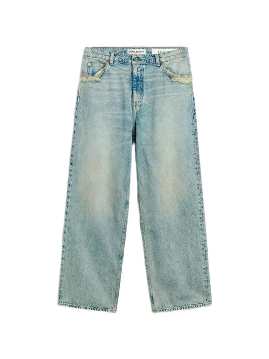 Blue jeans, front view