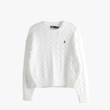 White sweater, front view