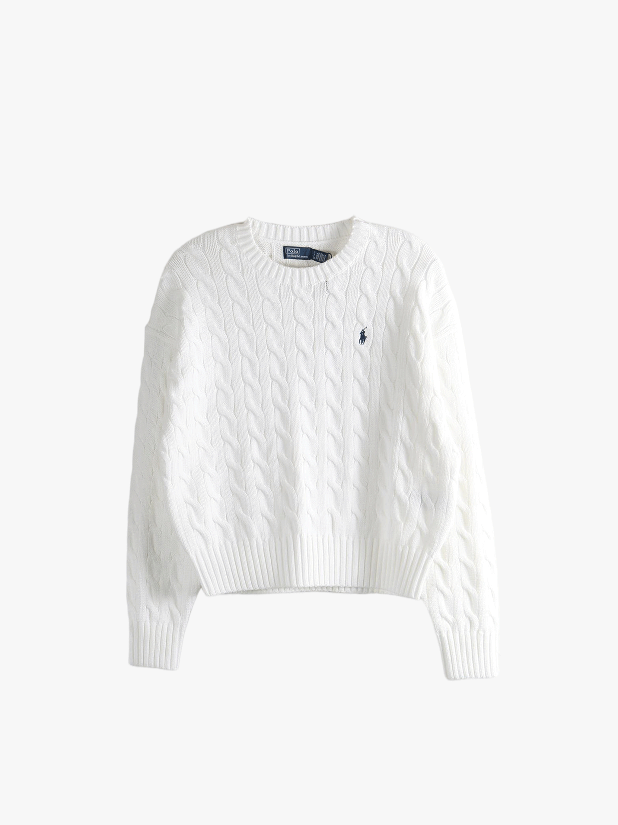 White sweater, front view