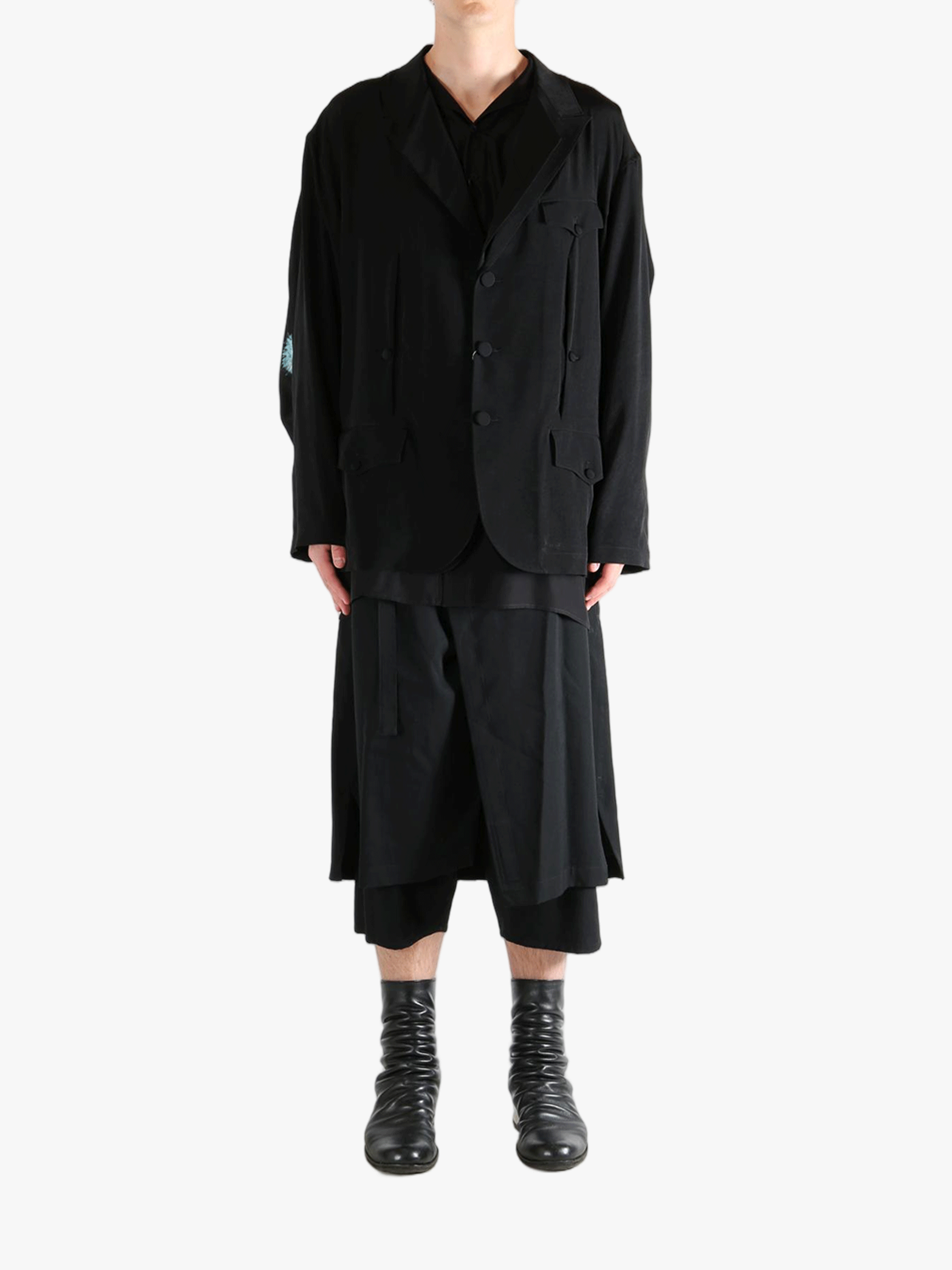 Black jacket, full body view