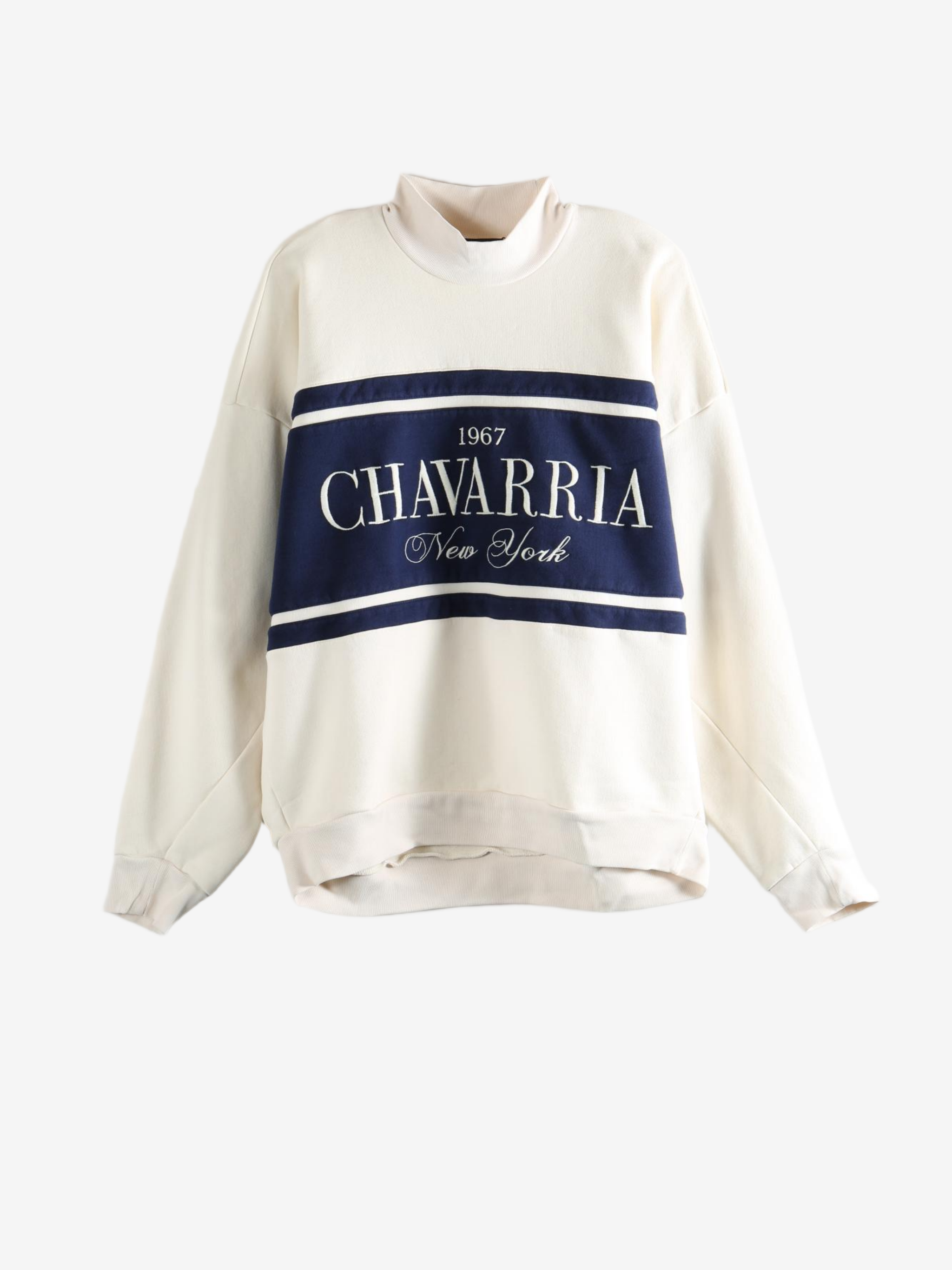 White knitwear, front view