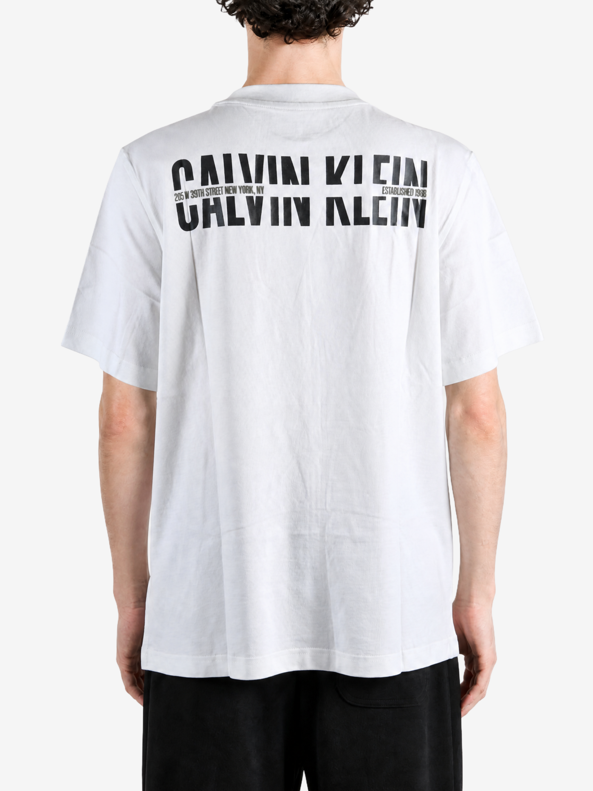 White t-shirt, front view