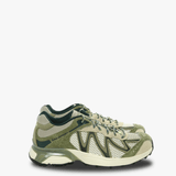 Green sneaker,front view