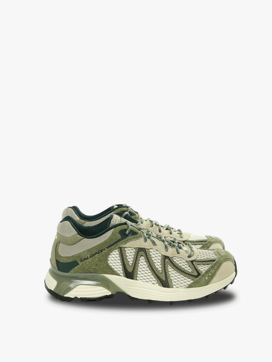 Green sneaker,front view
