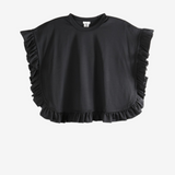 Black t-shirt, front view
