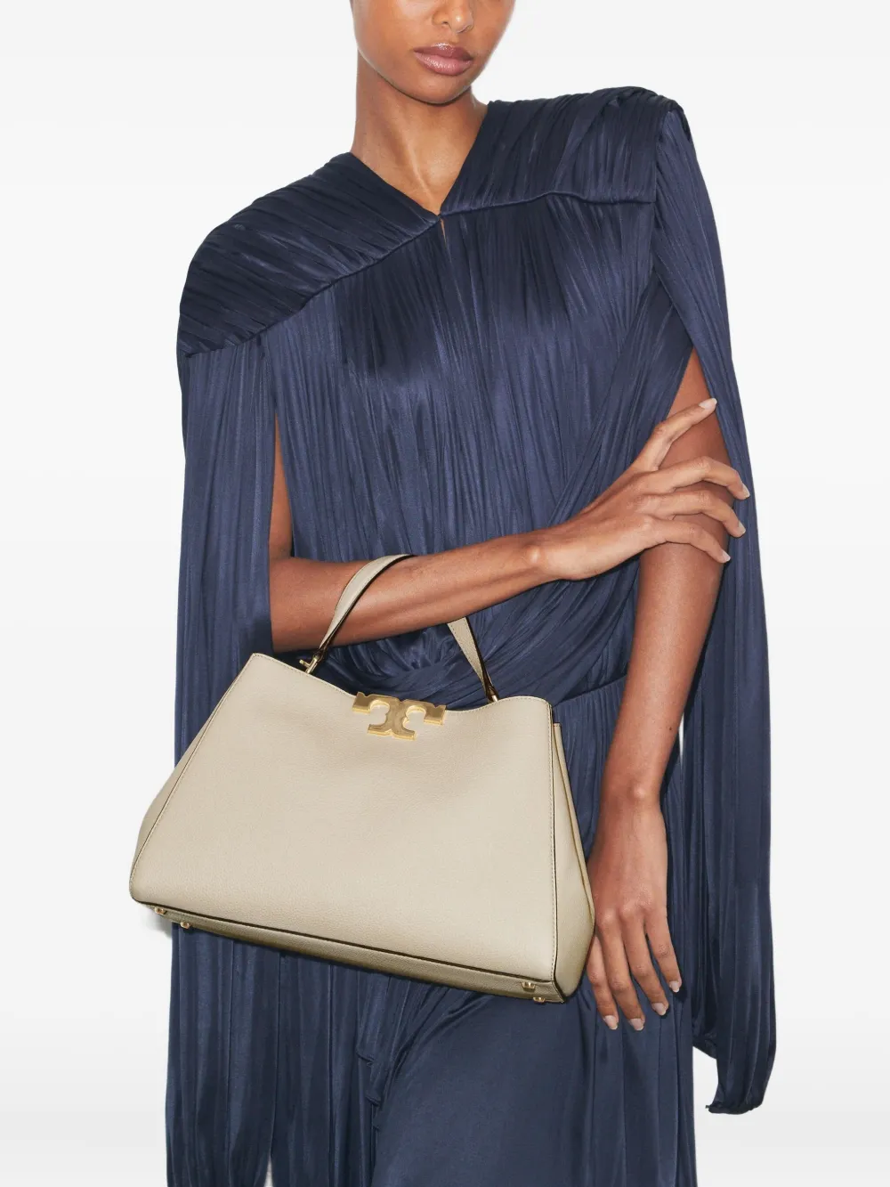 Tan bag, front view