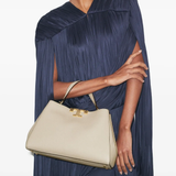 Tan bag, front view