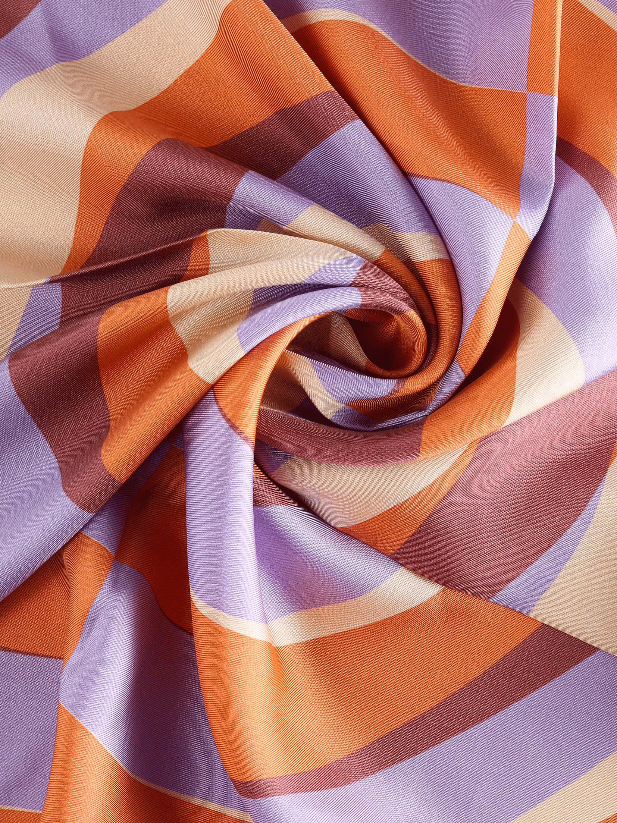 Close up of orange scarf,showing texture of the  fabric