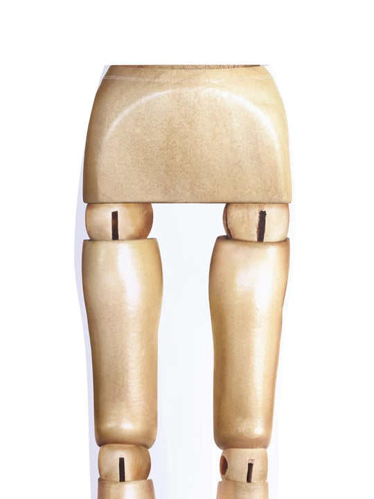 Tan skirt, front view
