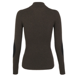 Brown jumper, back view