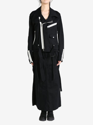 YOHJI YAMAMOTO LIMI FEU - Women Belt Detail Biker Jacket