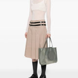 grey bag, full body view