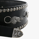 Black belt, side view
