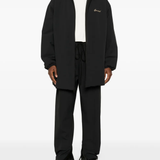 Black coats, full body view