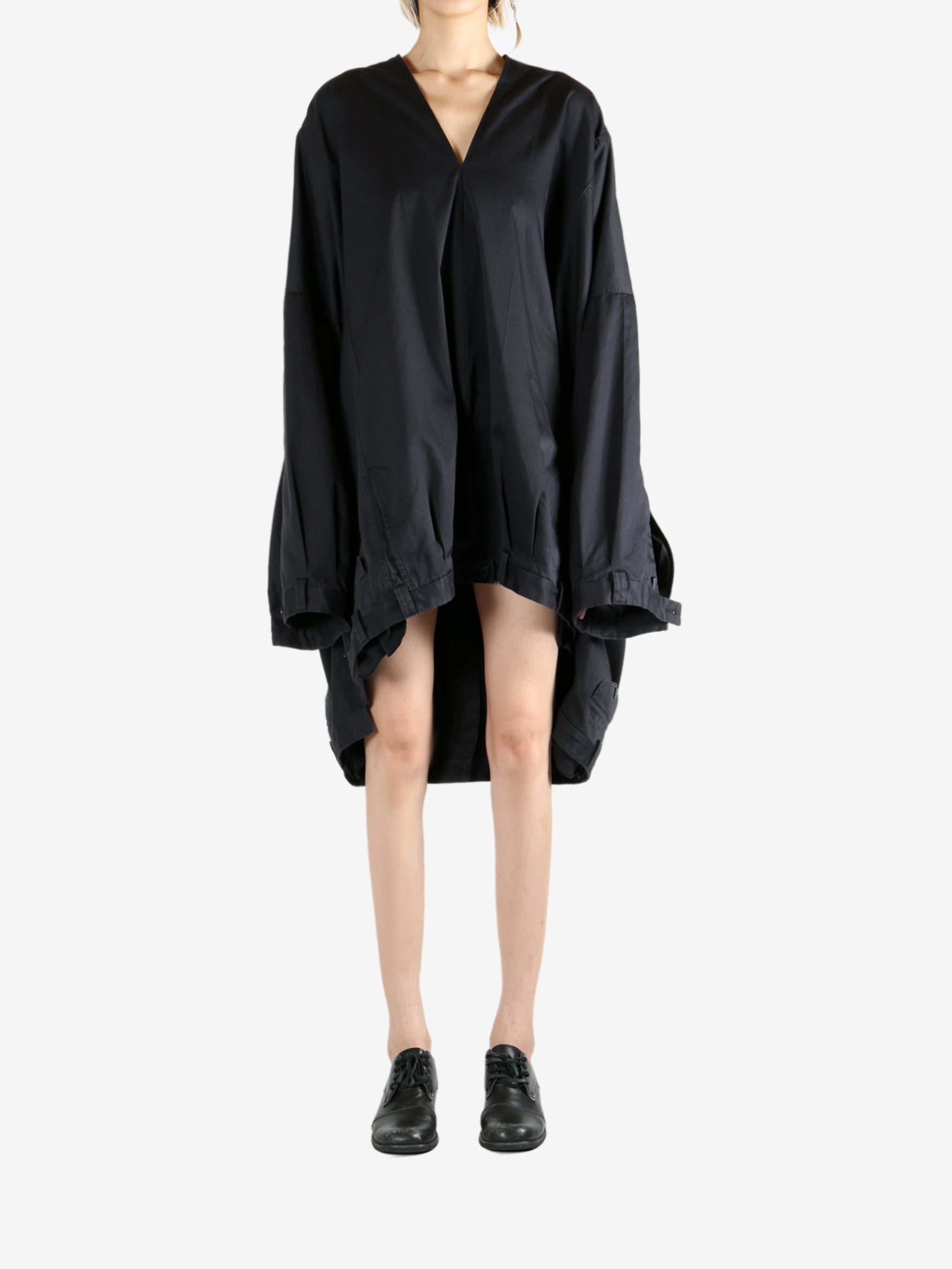 Black dress, full body view