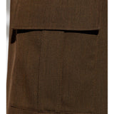 BURBERRY - Women High Waisted Cargo Wide Leg Trousers