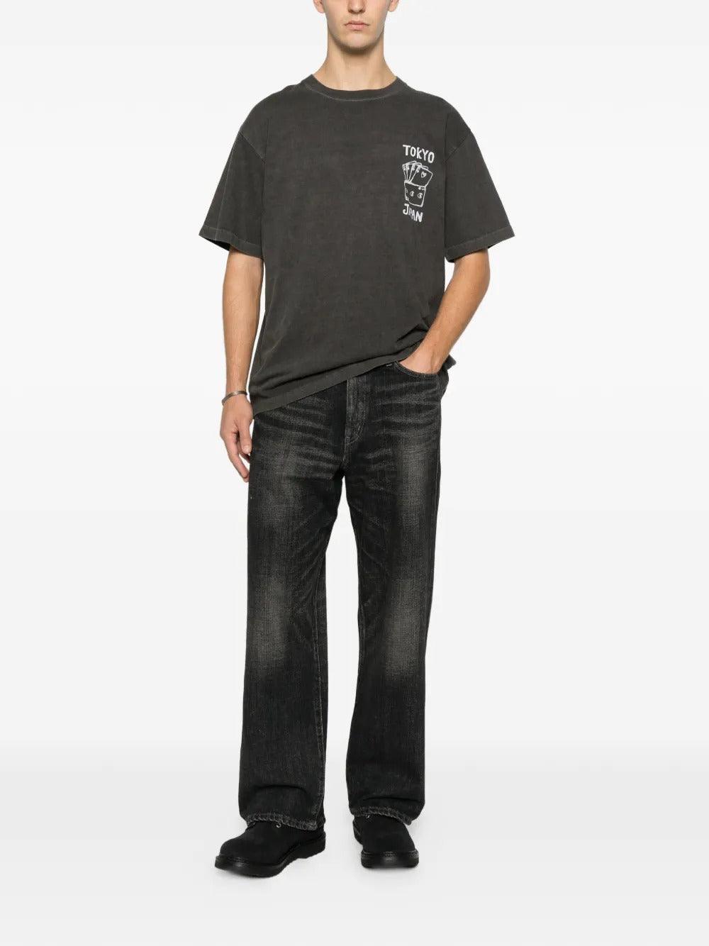 Black pants, full body view