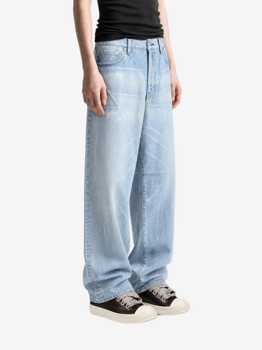 Blue jeans, full body view